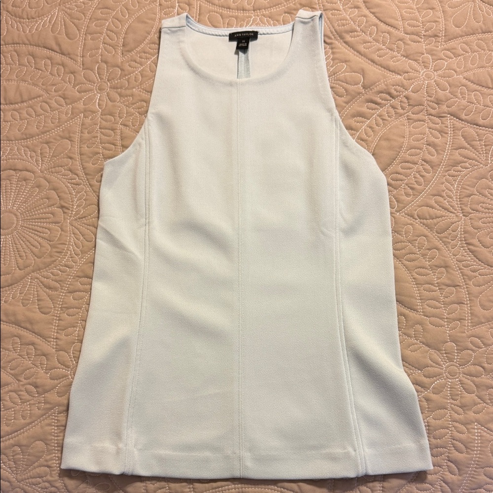 NWOT Ann Taylor Elegant Light Blue Tank Top